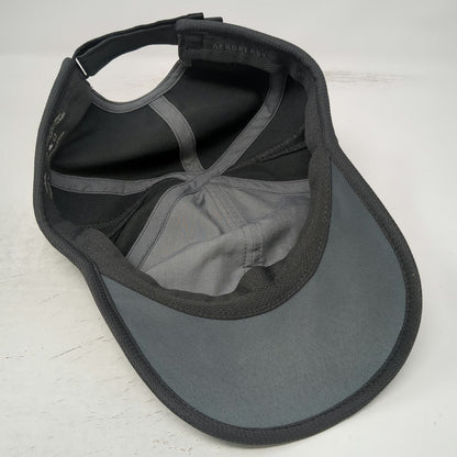 Adidas Baseball Cap Gray One Size Aeroready Performance Mesh Strapback Hat