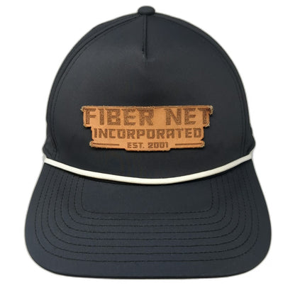 Branded Bills Black Trucker Hat One Size Fiber Net Incorporated Rope Snapback