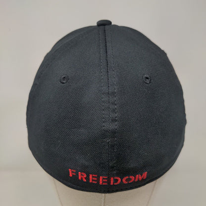 Under Armour Freedom Fitted Hat Black L/XL Patriotic Classic Fit 6 Panel