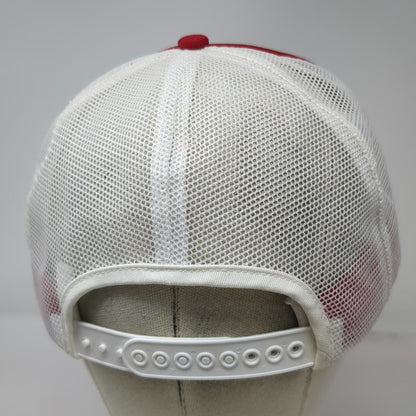 K-Products Select Sires Trucker Hat Red White Mesh Back Snapback Patch Vintage