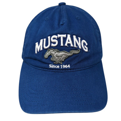Ford Mustang Since 1964 Snapback Hat Blue One Size Adjustable Embroidered