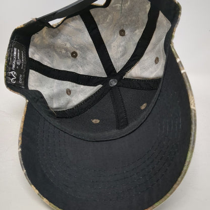 Realtree Snapback Green One Size Camo Embroidered Logo Forest Hunting Hat