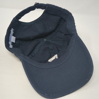 Port & Company Slideback Baseball Cap Blue One Size Adjustable Embroidered