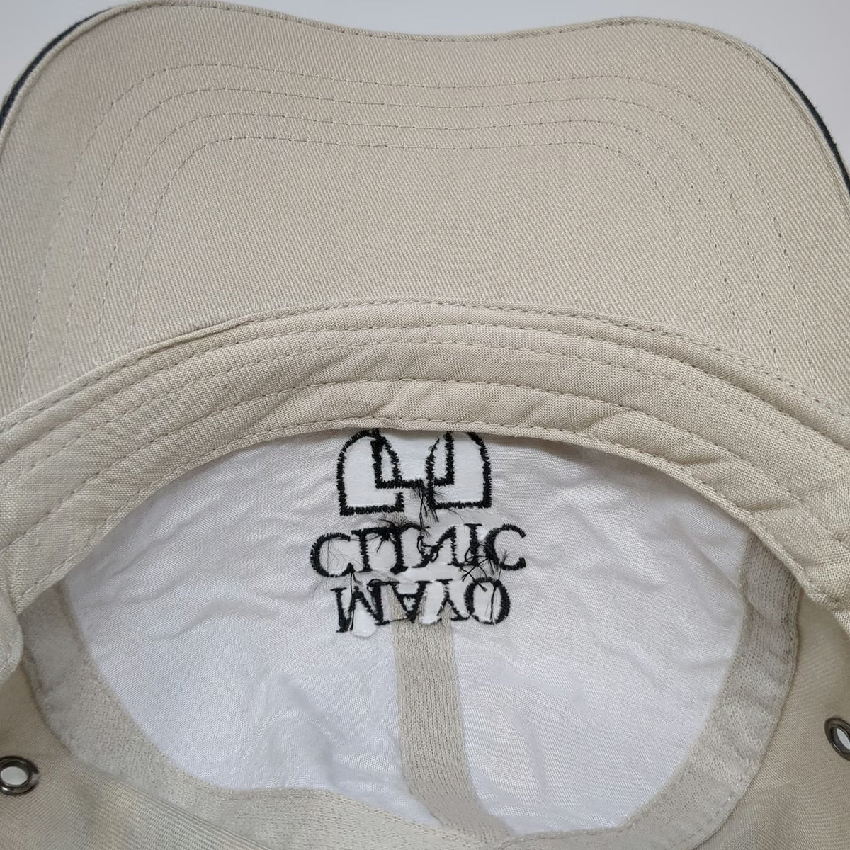 KC Caps Mayo Clinic Hat Beige One Size Baseball Cap Polyester Embroidered Logo