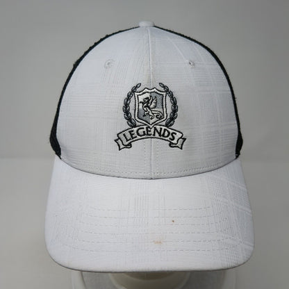 Legends Snapback Trucker Hat White OS Adjustable Embroidered Mesh TaylorMade