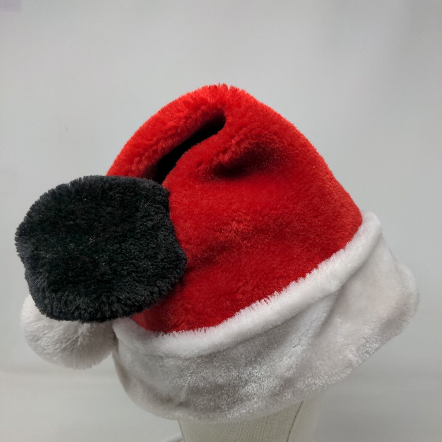 Christmas Mickey Mouse Ears Santa Hat Red One Size Party Costume Cap Disney Ruz