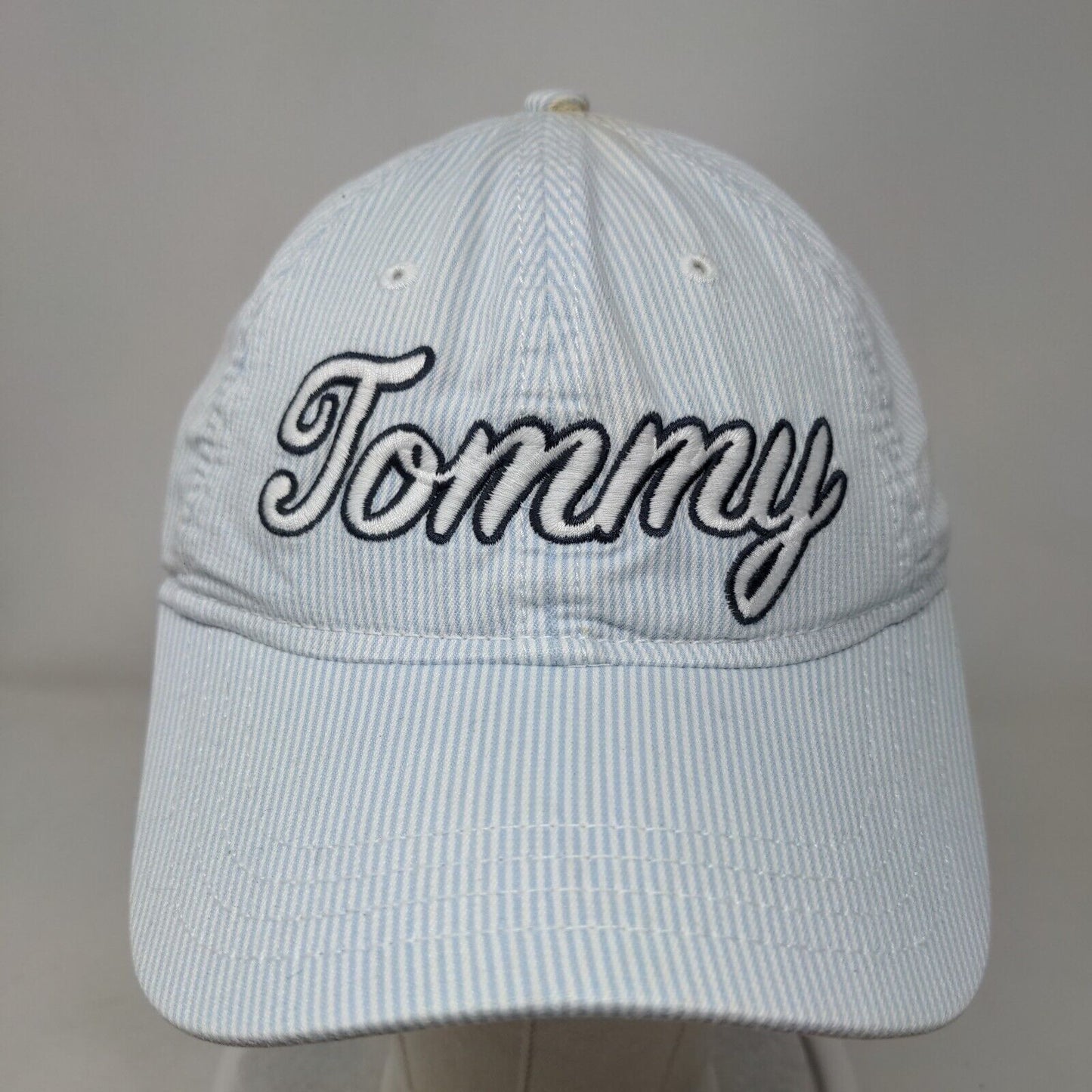 Tommy Hilfiger Slideback Hat Multicolor One Size Embroidered Striped 6 Panel