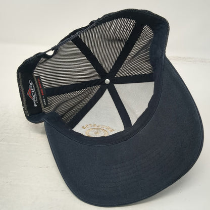 Pacific Headwear Trucker Hat Black One Size Mesh Back Snapback Adjustable hat