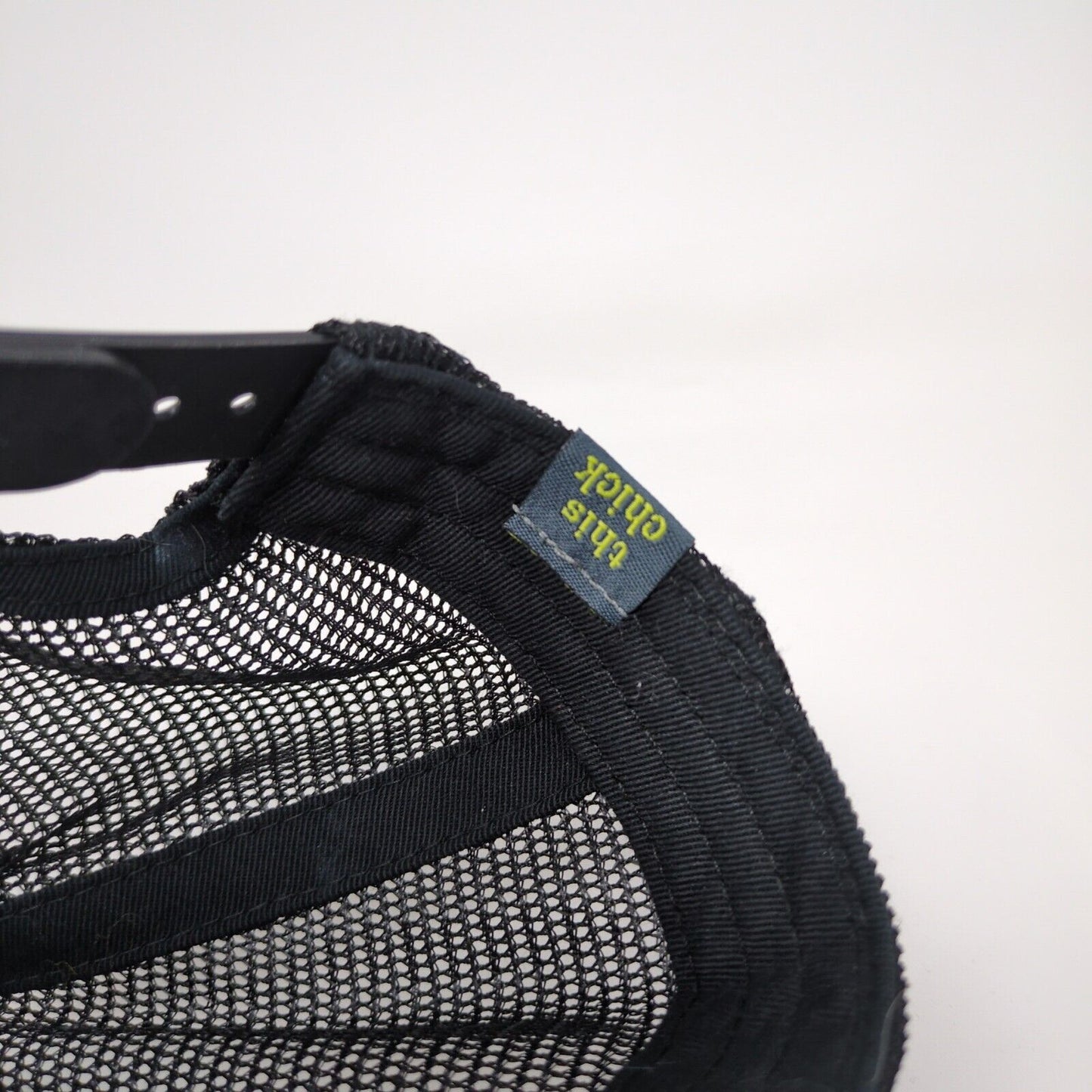 Dig This Chick Snapback Mesh Back Trucker Hat Gray One Size Colorblock