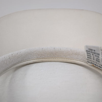 Liz Claiborne Sun Visor Hat White One Size Adjustable Lightweight Blank
