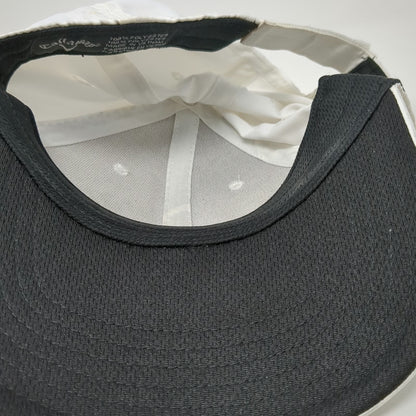 Callaway Baseball Cap White One Size Purple Logo Performance Strapback Golf Hat