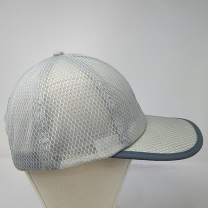 Baseball Cap Gray One Size Mesh Honeycomb Strapback Side Graphic Breathable Hat