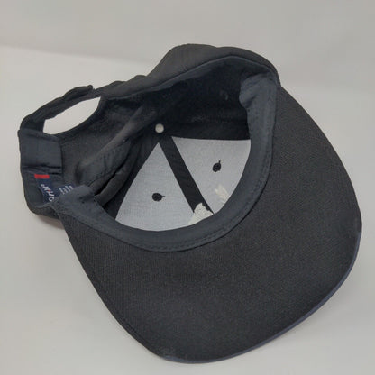 NWCP Strapback Hat Black OSFA Adjustable Embroidered 6 Panel Sport-Tek