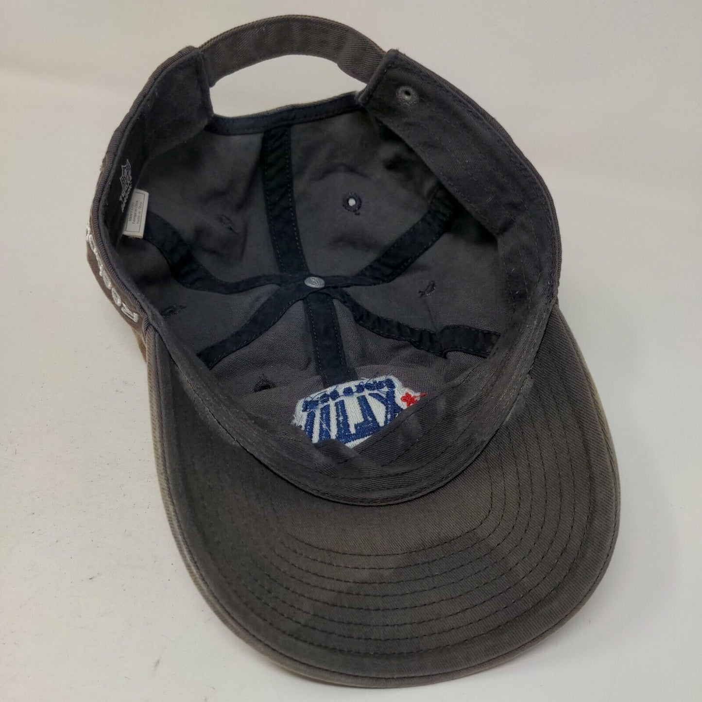 Reebok Men's Slideback Hat Blue Tan OSFA Embroidered NFL Super Bowl XLII Logo