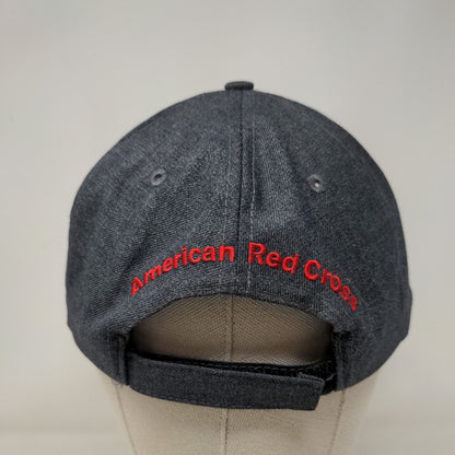 Members For Life American Red Cross Strapback Hat Gray One Size Embroidered