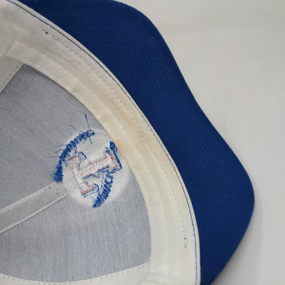 Pacific Headwear Men's Snapback Hat Blue Embroidered Texas Rangers Logo