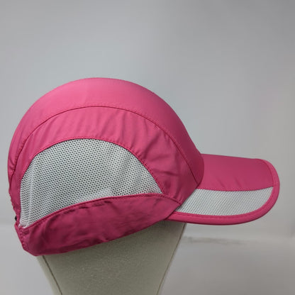 Pink Baseball Cap One Size Mesh Panels Polyester Performance Running Sports Hat