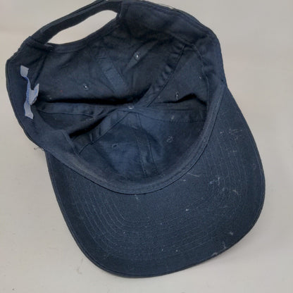 Port & Company Strapback Hat Blue One Size Adjustable Vent Holes Blank