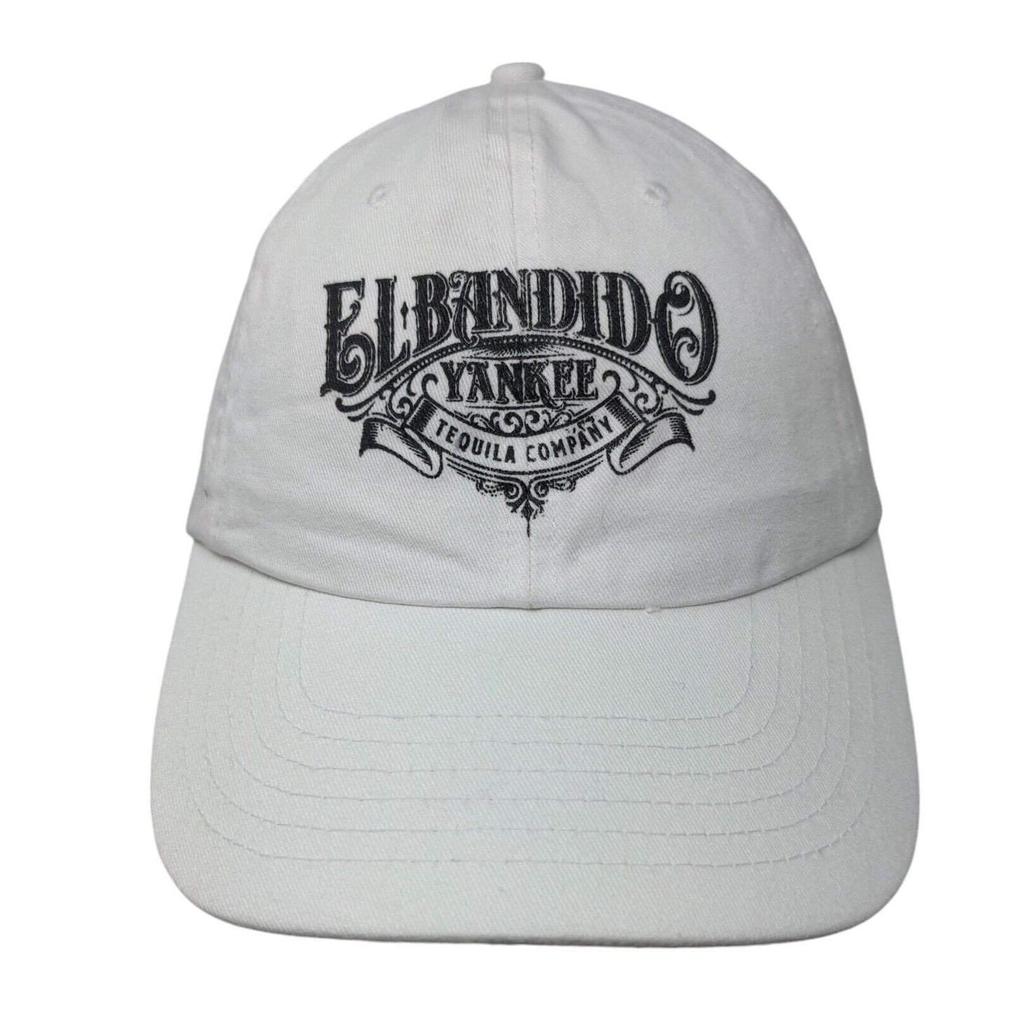 El Bandido Yankee Tequila Company Slideback Hat White OSFM Adjustable Cotton