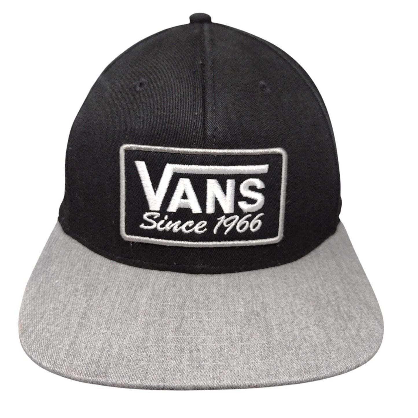 VANS Since 1966 Snapback Hat Black OSFA Embroidered Colorblock 6 Panel