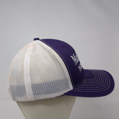 McCall Parks & Rec Snapback Trucker Hat Purple OSFM Adjustable Mesh Back NV Caps