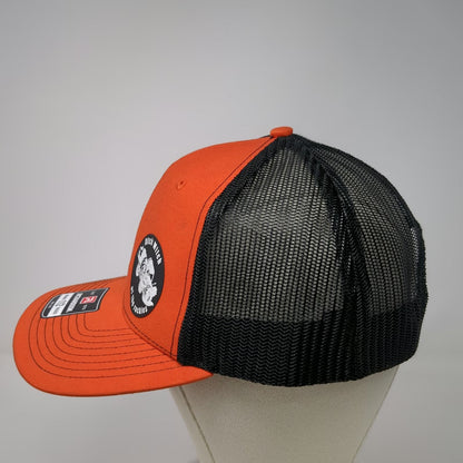 Richardson Trucker Hat Orange Black One Size Snapback Ditch Witch Rockies Patch