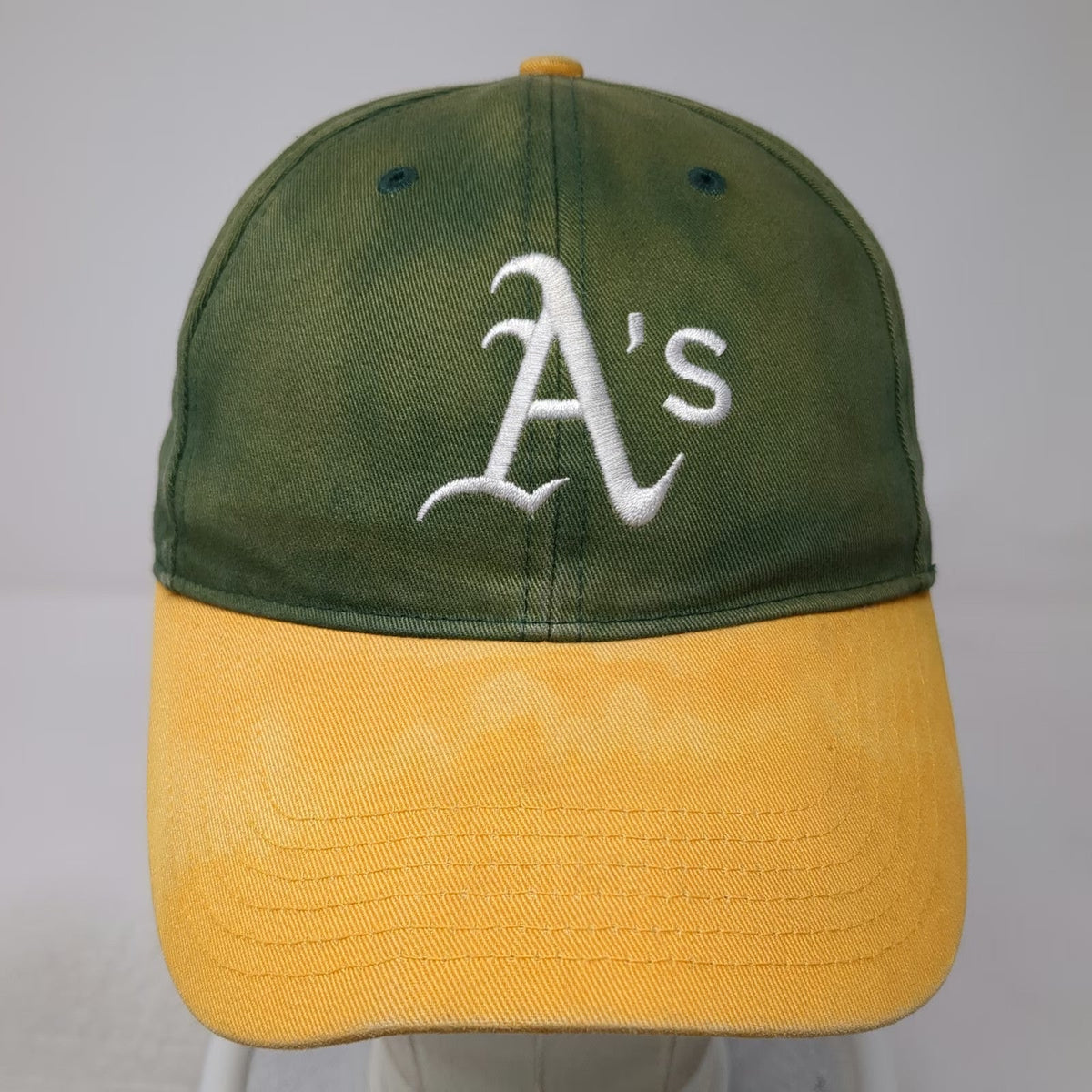 Oakland Athletics MLB Genuine Merchandise Baseball Cap Green Yellow One Size OS