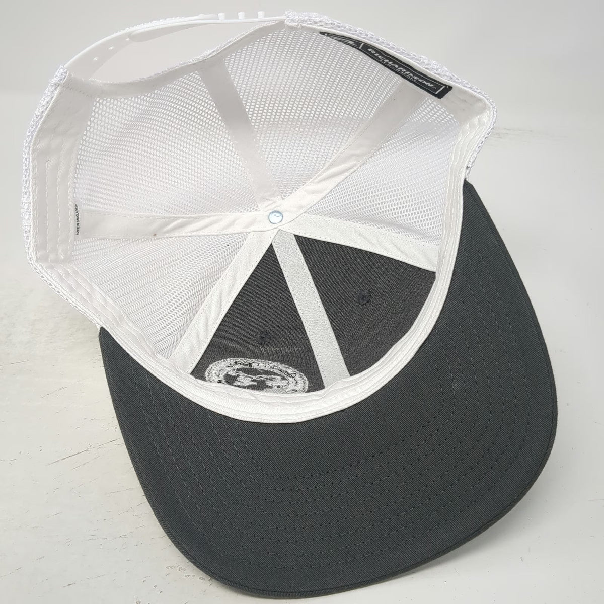 Richardson Trucker Hat Gray S City of Glenns Ferry Mesh Snapback Low Pro 115