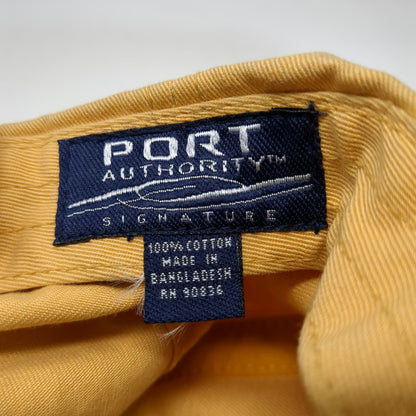 Port Authority Baseball Cap Yellow OSFM Boise Idaho Anglers Fishing Cotton Hat