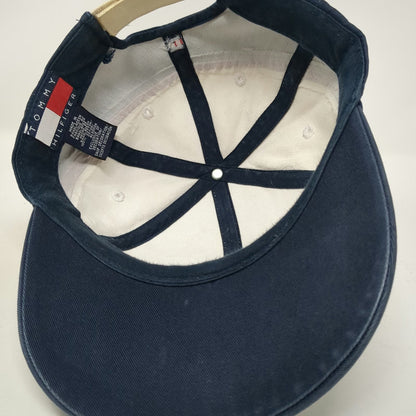 Tommy Hilfiger Baseball Cap White Blue Red One Size Colorblock Embroidered Hat