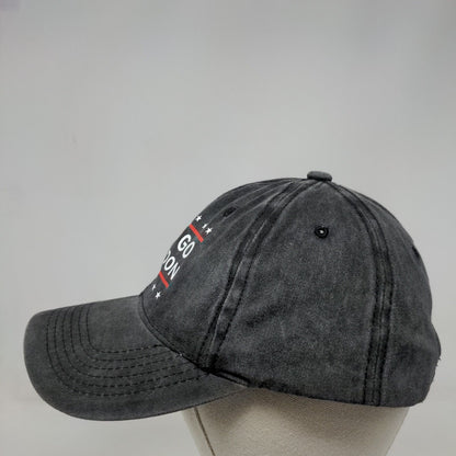 Let's Go Brandon Slideback Hat Gray One Size Adjustable Patriotic Cotton