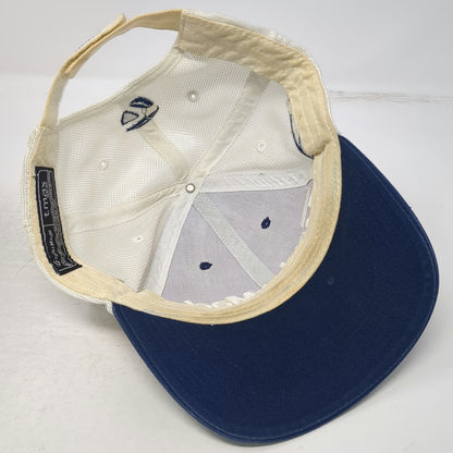 TaylorMade Trucker Hat Blue White One Size r7 Logo Mesh Strapback Golf Hat