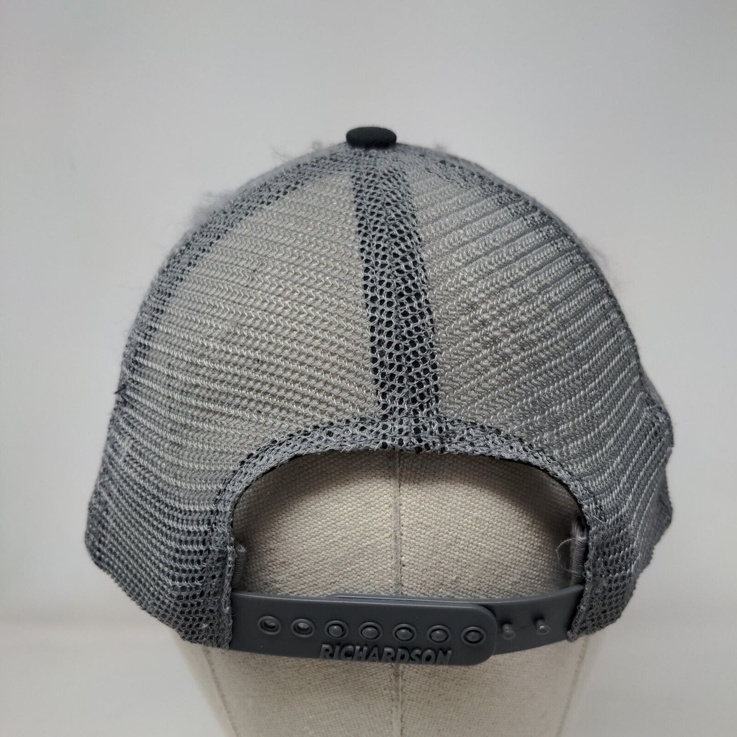Burley Bobcats Snapback Trucker Hat Black OS Adjustable Mesh Back Richardson