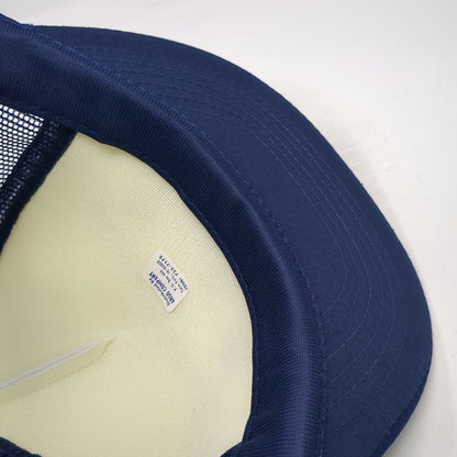 Designer Awards Trucker Hat Blue White One Size Frank Bashista Const Hailey ID