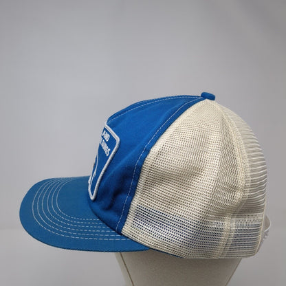 Farmland Metal Buildings Coop Snapback Trucker Hat Blue One Size 6 Panel