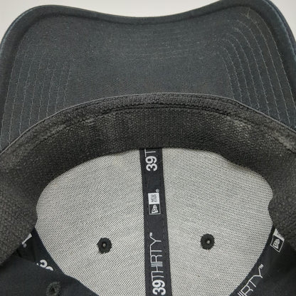 New Era Quiksilver Baseball Cap Black M Stretch Fit Fitted Structured Hat