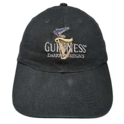 Harriton Guinness Beer Darkness Reigns Black One Size Baseball Cap Hat Strapback