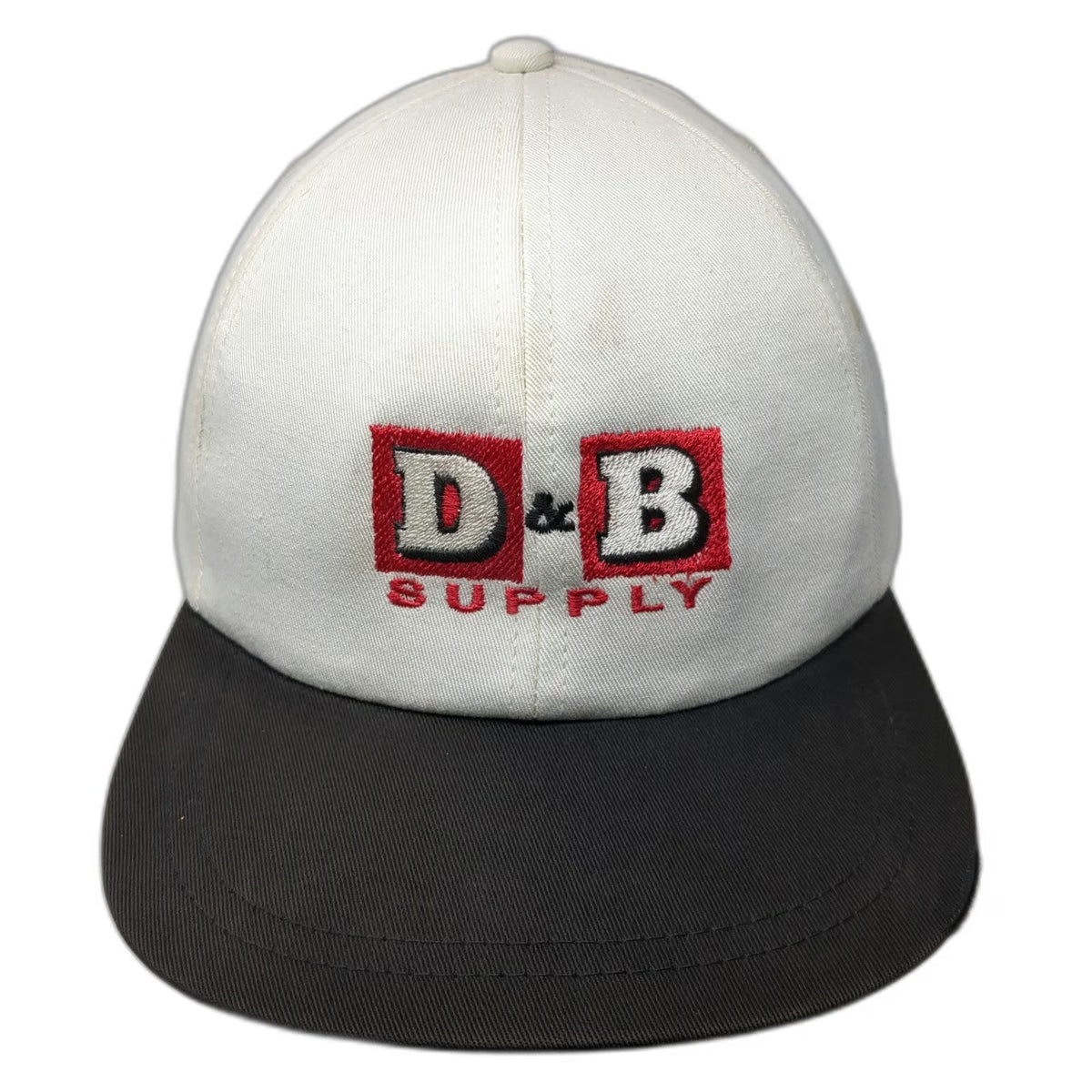 Firethorn 5 Panel White OSFM Hat D&B Supply Leather Strapback Farm Ranch Store