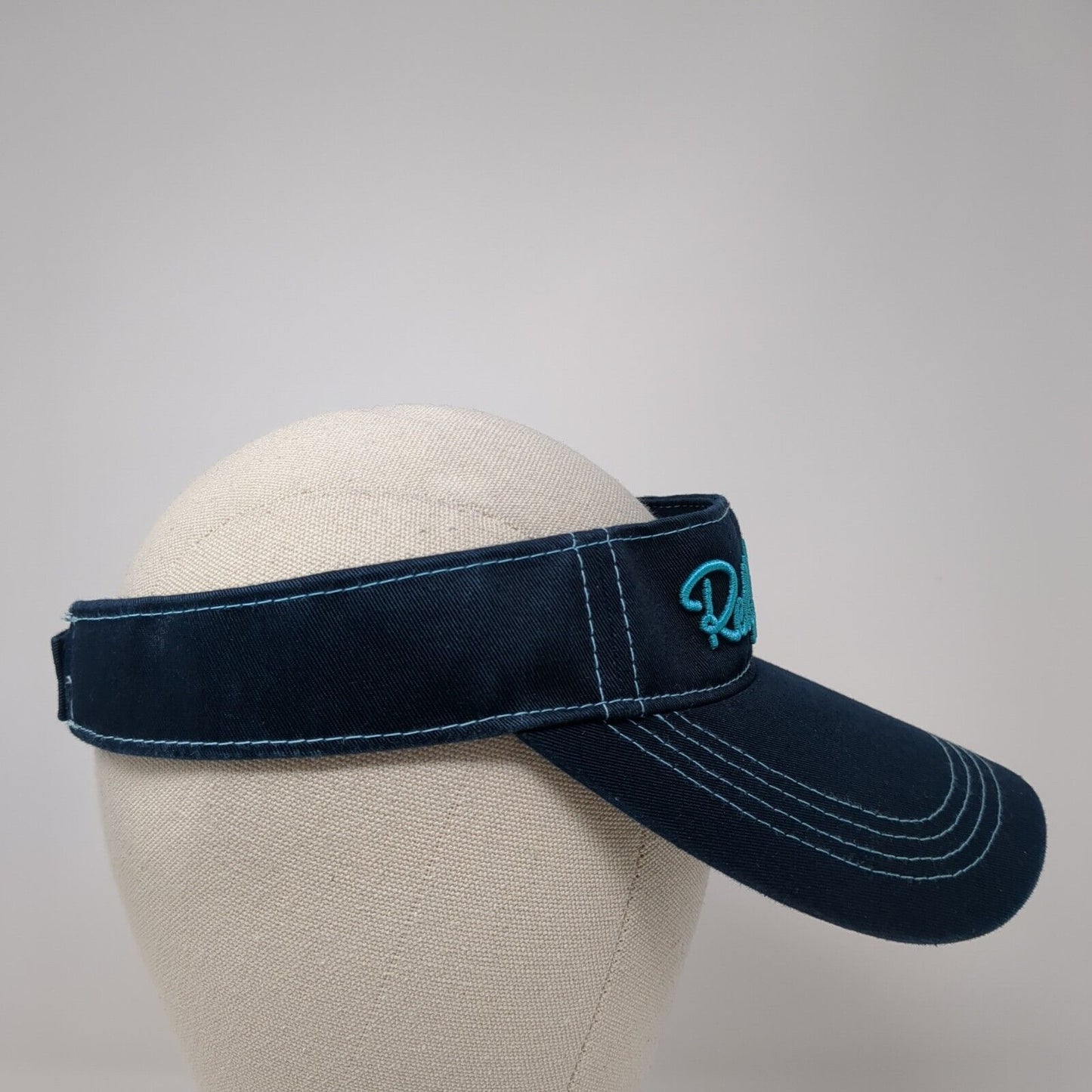 Redfish Lake Lodge Strapback Sun Visor Hat Blue One Size Gear For Sports