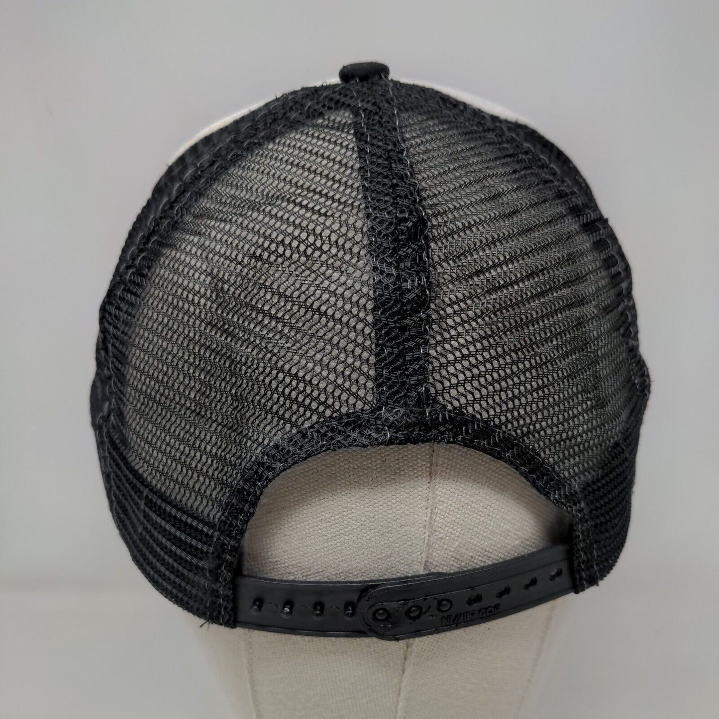 Goat Snapback Mesh Back Rope Trucker Hat Black One Size Colorblock