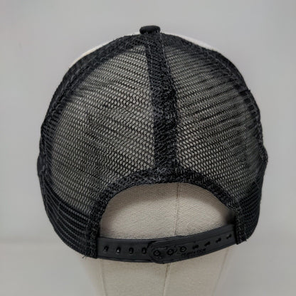 Goat Snapback Mesh Back Rope Trucker Hat Black One Size Colorblock
