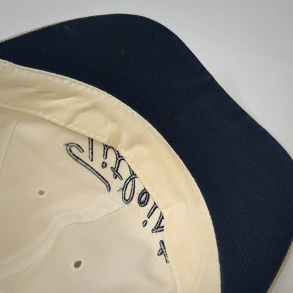 Titleist Baseball Cap White One Size Script Logo Navy Underbrim Hat Made in USA