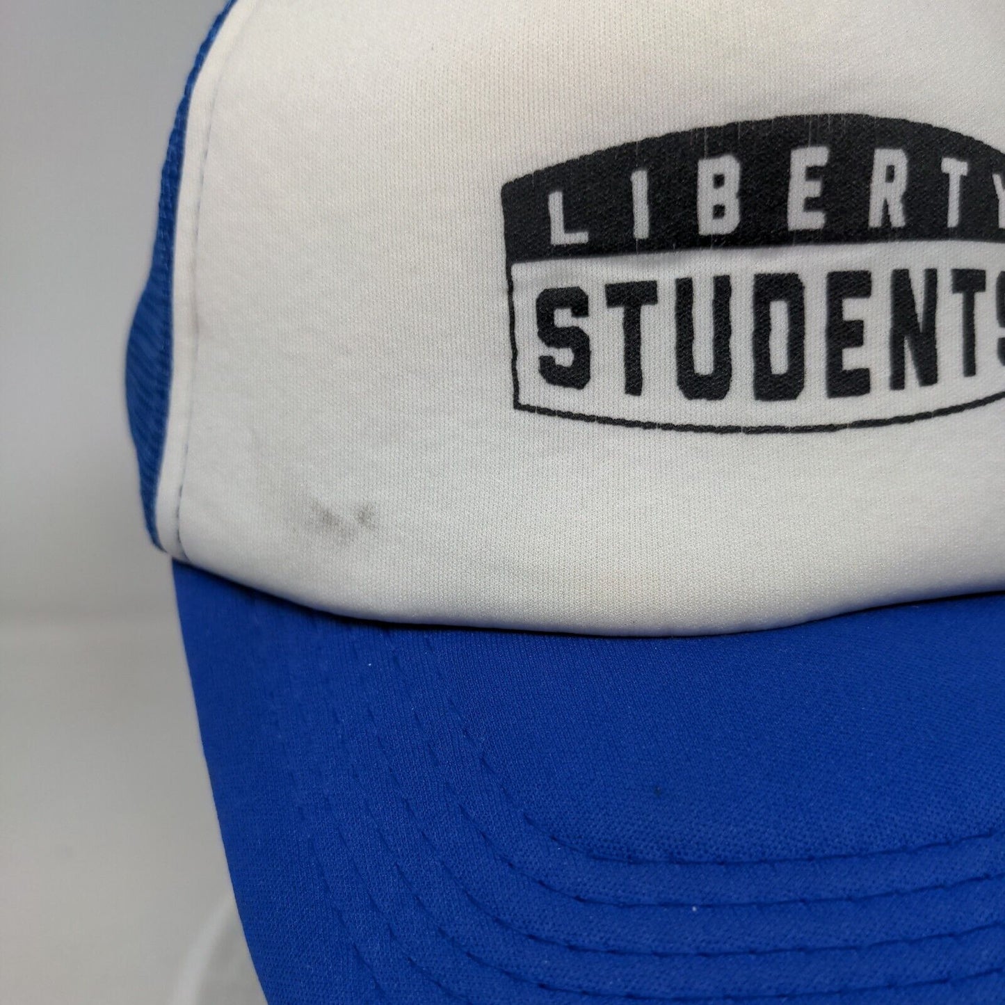 Liberty Students Snapback Mesh Back Trucker Hat Blue OSFA Colorblock