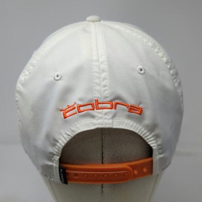 Cobra Snapback Hat White One Size Flexfit 110 Puma Golf Orange Logo Exclusive