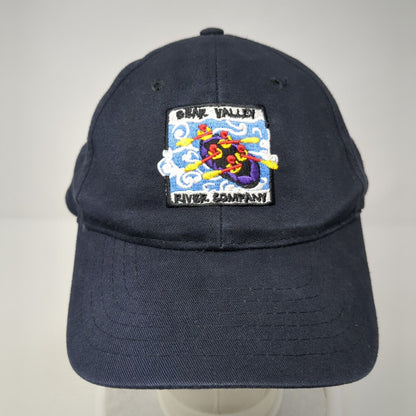 Bear Valley River Company Snapback Hat Blue One Size Adjustable Embroidered