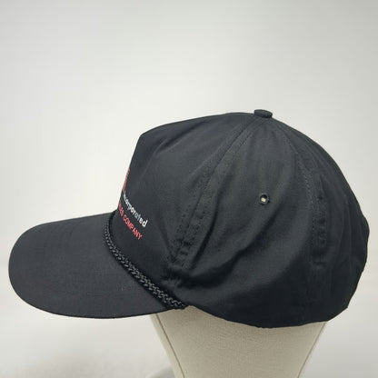 Cameo 5 Panel Hat Black One Size Rope Snapback Mining Industrial Sales Logo