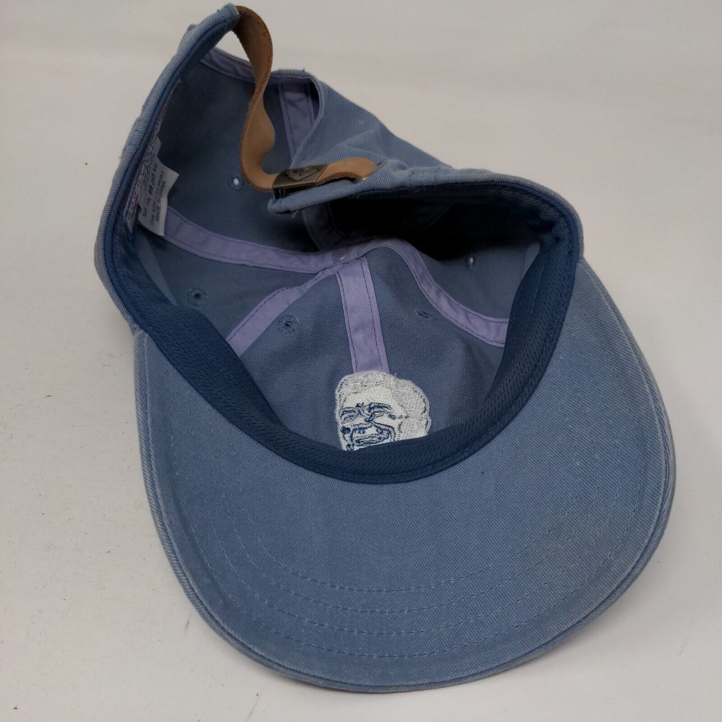 Rowdy Gentleman Slideback Hat Blue OSFM Adjustable Embroidered Logo 6 Panel