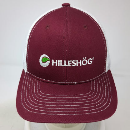 Direct Caps Hilleshög Red Trucker Hat OSFM Snapback Mesh Agriculture Seed Logo