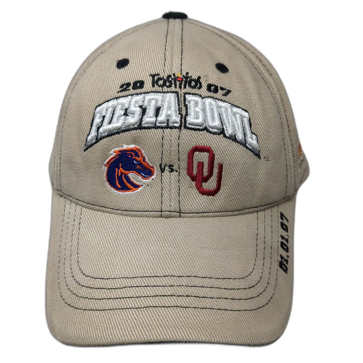 Top of the World NCAA Boise State Oklahoma 2007 Fiesta Bowl Beige Cap One Size