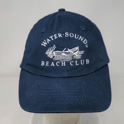 Water Sound Beach Club Ladies Slideback Hat Blue One Size Embroidered Cotton